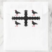 Sticker Rectangulaire Drapeau de l'autocollant rectangulaire Flintshire (Sac)