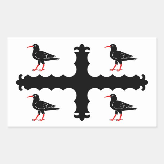 Sticker Rectangulaire Drapeau de l'autocollant rectangulaire Flintshire (Devant)