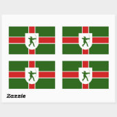 Sticker Rectangulaire Drapeau de l'autocollant rectangulaire Nottinghams (Feuille)