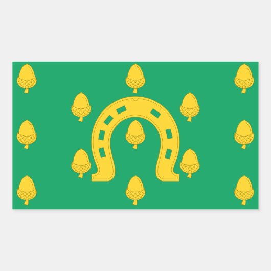 Sticker Rectangulaire Drapeau de l'autocollant rectangulaire Rutland (Devant)