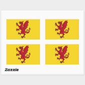 Sticker Rectangulaire Drapeau de l'autocollant rectangulaire Somerset (Feuille)