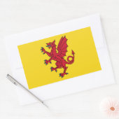 Sticker Rectangulaire Drapeau de l'autocollant rectangulaire Somerset (Enveloppe)