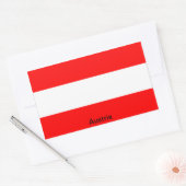 Sticker Rectangulaire Drapeau de l'Autriche (Enveloppe)