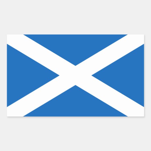 Sticker Rectangulaire Drapeau de l'Écosse (Devant)