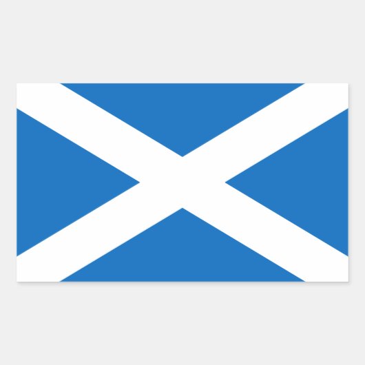 Sticker Rectangulaire Drapeau de l'Ecosse - Bratach na h-Alba (Devant)