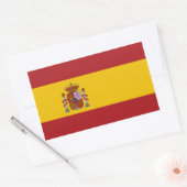 Sticker Rectangulaire Drapeau de l'Espagne (Enveloppe)