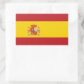 Sticker Rectangulaire Drapeau de l'Espagne (Sac)