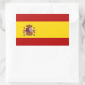 Sticker Rectangulaire Drapeau de l'Espagne (Sac)