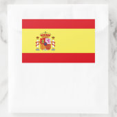 Sticker Rectangulaire Drapeau de l'Espagne (Sac)