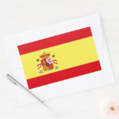 Sticker Rectangulaire Drapeau de l'Espagne (Enveloppe)
