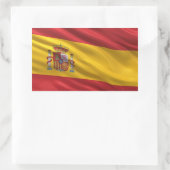 Sticker Rectangulaire Drapeau de l'Espagne (Sac)