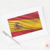 Sticker Rectangulaire Drapeau de l'Espagne (Enveloppe)
