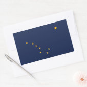 Sticker Rectangulaire Drapeau de l'État d'Alaska (Enveloppe)