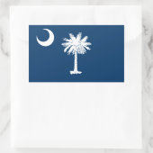Sticker Rectangulaire Drapeau de l'État de Caroline du Sud (Sac)