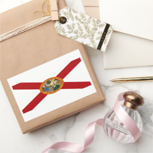 Sticker Rectangulaire Drapeau de l'État de Floride