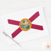 Sticker Rectangulaire Drapeau de l'État de Floride (Enveloppe)