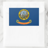 Sticker Rectangulaire Drapeau de l'État de l'Idaho (Sac)