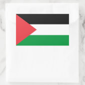 Sticker Rectangulaire Drapeau de l'État de Palestine (Sac)