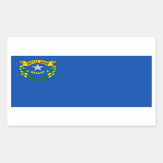 Sticker Rectangulaire Drapeau de l'État du Nevada, États-Unis