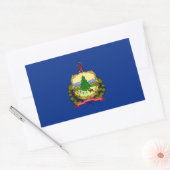 Sticker Rectangulaire Drapeau de l'État du Vermont (Enveloppe)