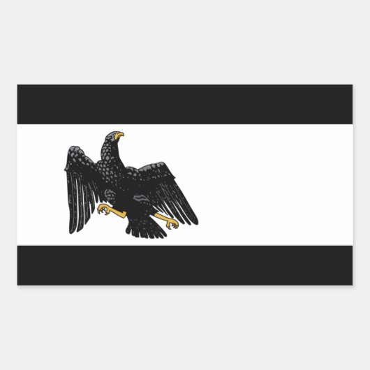 Sticker Rectangulaire Drapeau de l'État libre de Prusse (Devant)