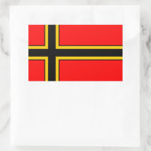 Sticker Rectangulaire Drapeau de l'hôte (Sac)