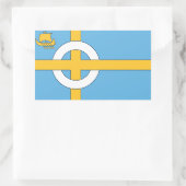 Sticker Rectangulaire Drapeau de l'île de Skye, ÉCOSSE (Sac)