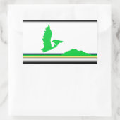 Sticker Rectangulaire Drapeau de l'île du Cap-Breton (Canada Nouvelle-Éc (Sac)