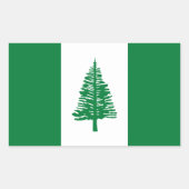 Sticker Rectangulaire Drapeau de l'île Norfolk (Devant)