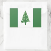 Sticker Rectangulaire Drapeau de l'île Norfolk (Sac)