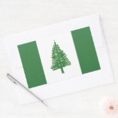 Sticker Rectangulaire Drapeau de l'île Norfolk (Enveloppe)