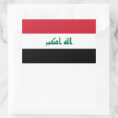 Sticker Rectangulaire Drapeau de l'Irak (Sac)