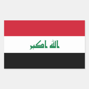 Sticker Rectangulaire Drapeau de l'Irak