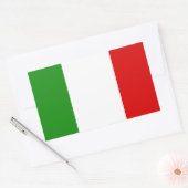 Sticker Rectangulaire Drapeau de l'Italie (Enveloppe)