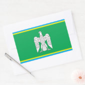 Sticker Rectangulaire Drapeau de l'oblast de Tchernivtsi, Ukraine (Enveloppe)