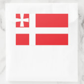 Sticker Rectangulaire Drapeau de l'oblast de Volyn, Ukraine (Sac)