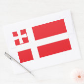 Sticker Rectangulaire Drapeau de l'oblast de Volyn, Ukraine (Enveloppe)