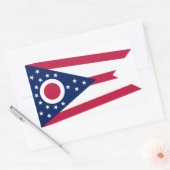 Sticker Rectangulaire Drapeau de l'Ohio (Enveloppe)