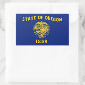 Sticker Rectangulaire Drapeau de l'Oregon 1859 (Sac)