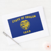Sticker Rectangulaire Drapeau de l'Oregon 1859 (Enveloppe)