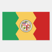 Sticker Rectangulaire Drapeau de Los Angeles (Devant)