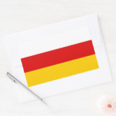 Sticker Rectangulaire Drapeau de l'Ossétie du Sud (Enveloppe)