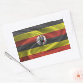 Sticker Rectangulaire Drapeau de l'Ouganda (Enveloppe)