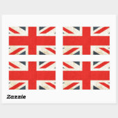 Sticker Rectangulaire Drapeau de l'Union britannique (Feuille)