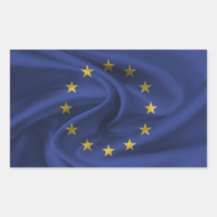 Sticker Rectangulaire Drapeau de l'Union européenne