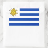 Sticker Rectangulaire drapeau de l'Uruguay (Sac)