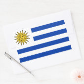 Sticker Rectangulaire drapeau de l'Uruguay (Enveloppe)