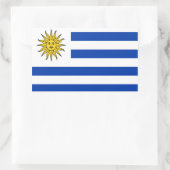 Sticker Rectangulaire Drapeau de l'Uruguay (Sac)
