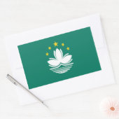 Sticker Rectangulaire Drapeau de Macao (Enveloppe)