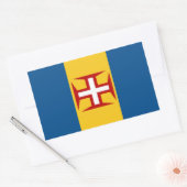 Sticker Rectangulaire Drapeau de Madère (Enveloppe)